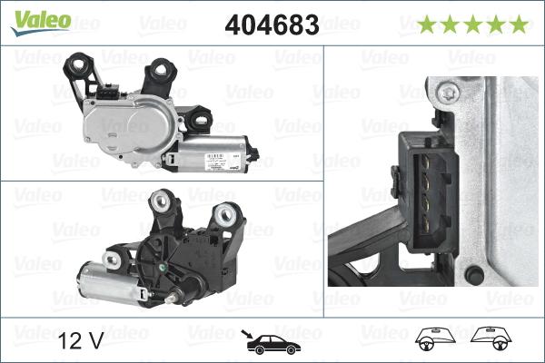 Valeo 404683 - Stikla tīrītāju motors autodraugiem.lv