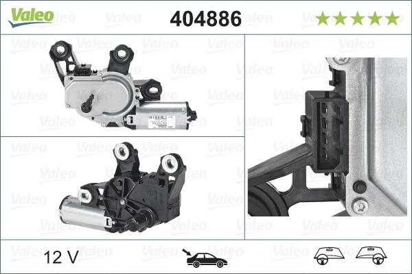 Valeo 404886 - Stikla tīrītāju motors autodraugiem.lv