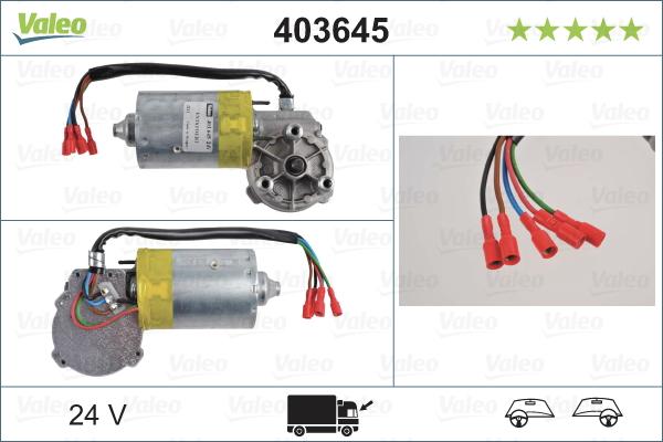 Valeo 403645 - Stikla tīrītāju motors autodraugiem.lv
