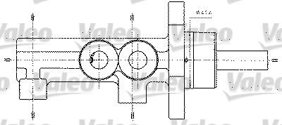 Valeo 402272 - Galvenais bremžu cilindrs autodraugiem.lv