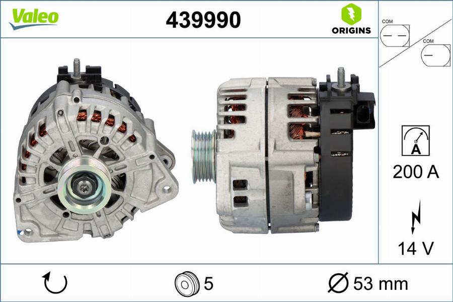 Valeo 439990 - Ģenerators autodraugiem.lv