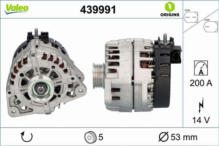 Valeo 439991 - Ģenerators autodraugiem.lv