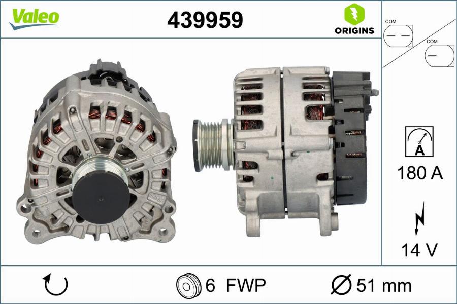 Valeo 439959 - Ģenerators autodraugiem.lv