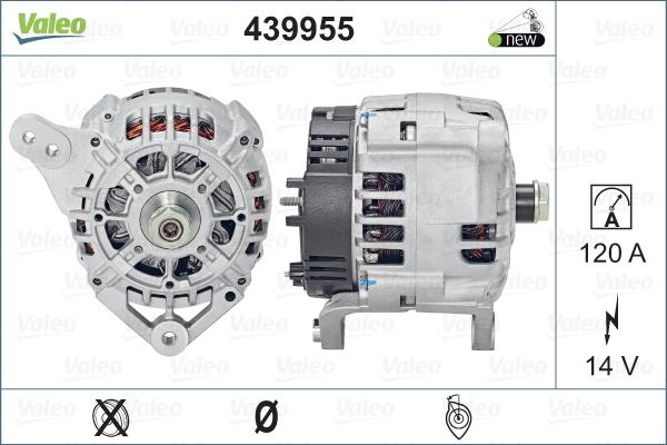 Valeo 439955 - Ģenerators autodraugiem.lv