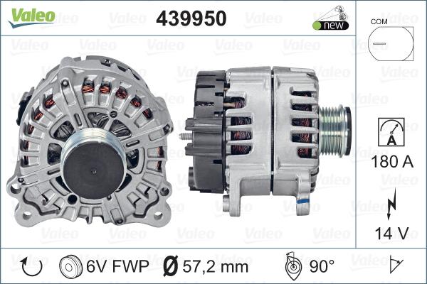 Valeo 439950 - Ģenerators autodraugiem.lv