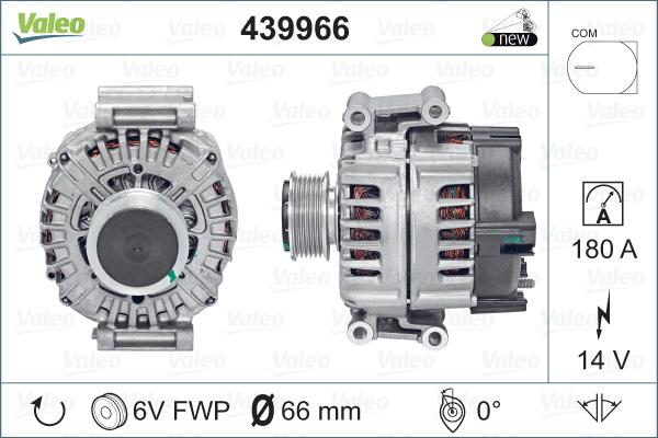 Valeo 439966 - Ģenerators autodraugiem.lv