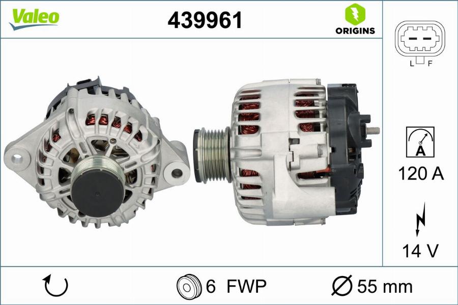 Valeo 439961 - Ģenerators autodraugiem.lv