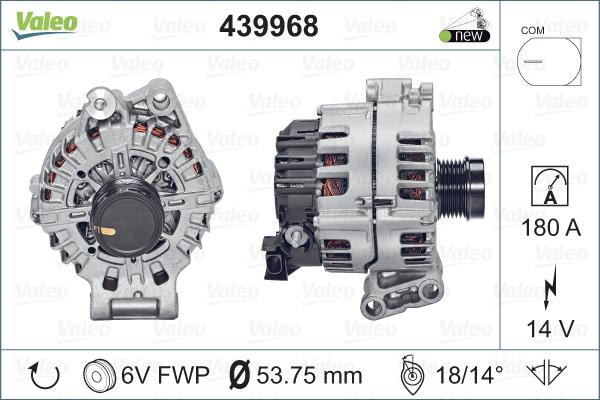 Valeo 439968 - Ģenerators autodraugiem.lv