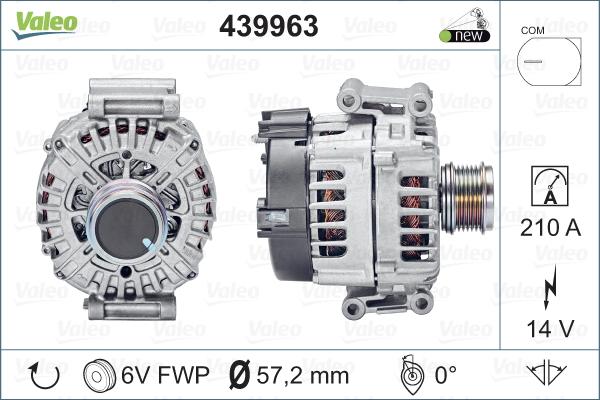 Valeo 439963 - Ģenerators autodraugiem.lv