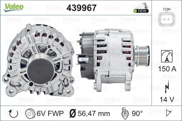 Valeo 439967 - Ģenerators autodraugiem.lv