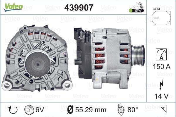 Valeo 439907 - Ģenerators autodraugiem.lv