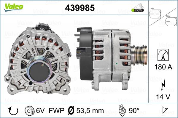Valeo 439985 - Ģenerators autodraugiem.lv