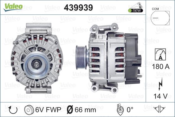 Valeo 439939 - Ģenerators autodraugiem.lv