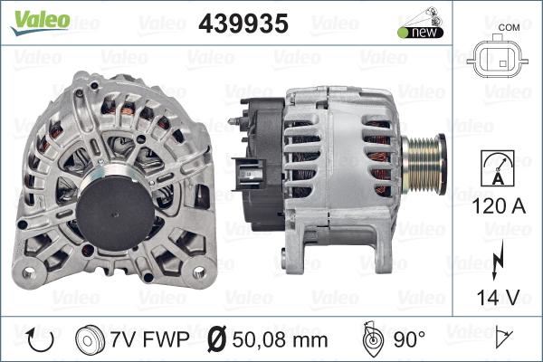 Valeo 439935 - Ģenerators autodraugiem.lv
