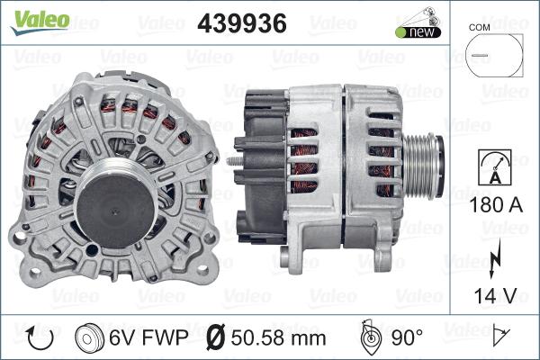 Valeo 439936 - Ģenerators autodraugiem.lv