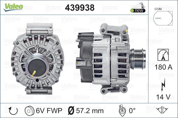 Valeo 439938 - Ģenerators autodraugiem.lv