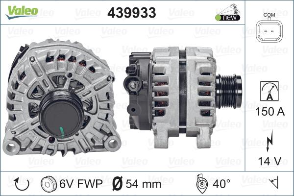 Valeo 439933 - Ģenerators autodraugiem.lv