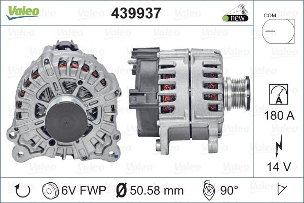 Valeo 439937 - Ģenerators autodraugiem.lv