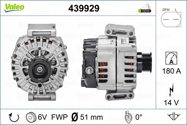 Valeo 439929 - Ģenerators autodraugiem.lv