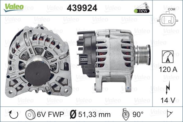 Valeo 439924 - Ģenerators autodraugiem.lv