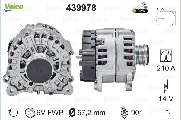 Valeo 439978 - Ģenerators autodraugiem.lv