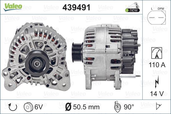 Valeo 439491 - Ģenerators autodraugiem.lv