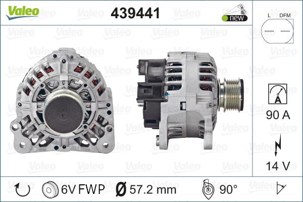 Valeo 439441 - Ģenerators autodraugiem.lv