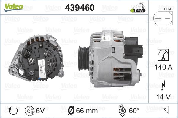 Valeo 439460 - Ģenerators autodraugiem.lv