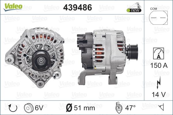 Valeo 439486 - Ģenerators autodraugiem.lv