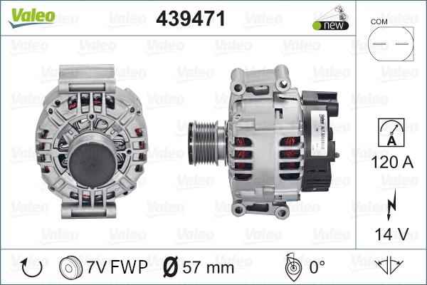 Valeo 439471 - Ģenerators autodraugiem.lv
