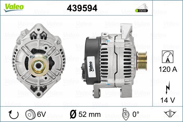 Valeo 439594 - Ģenerators autodraugiem.lv