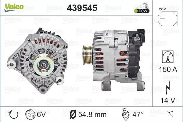 Valeo 439545 - Ģenerators autodraugiem.lv