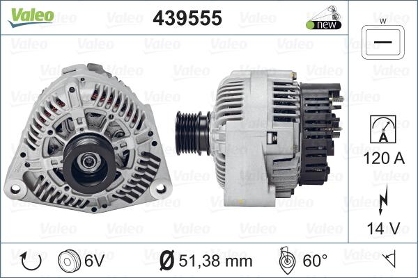 Valeo 439555 - Ģenerators autodraugiem.lv