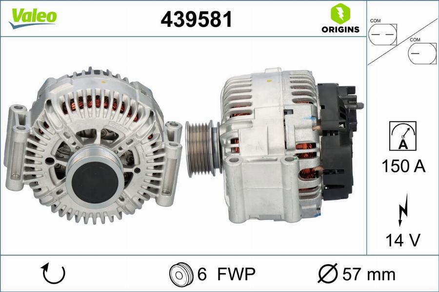 Valeo 439581 - Ģenerators autodraugiem.lv