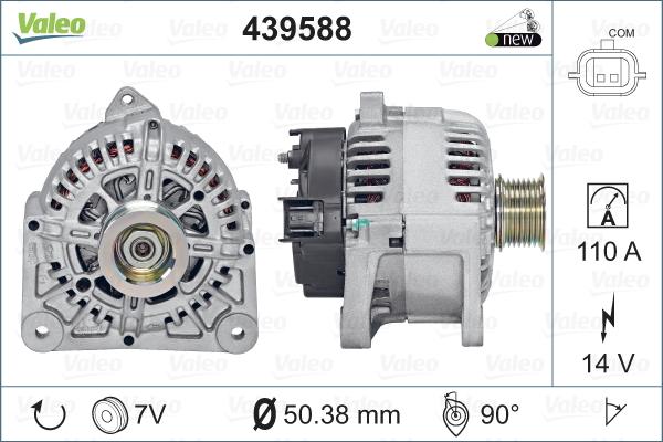 Valeo 439588 - Ģenerators autodraugiem.lv