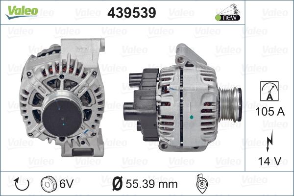 Valeo 439539 - Ģenerators autodraugiem.lv