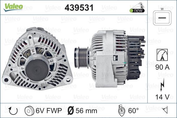 Valeo 439531 - Ģenerators autodraugiem.lv