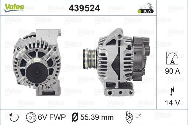 Valeo 439524 - Ģenerators autodraugiem.lv