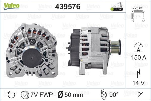 Valeo 439576 - Ģenerators autodraugiem.lv