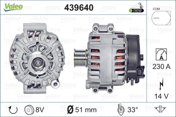 Valeo 439640 - Ģenerators autodraugiem.lv