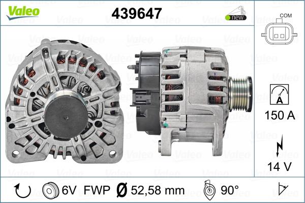Valeo 439647 - Ģenerators autodraugiem.lv