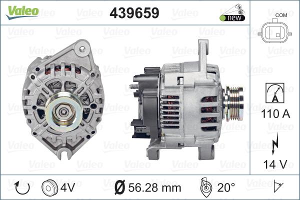 Valeo 439659 - Ģenerators autodraugiem.lv
