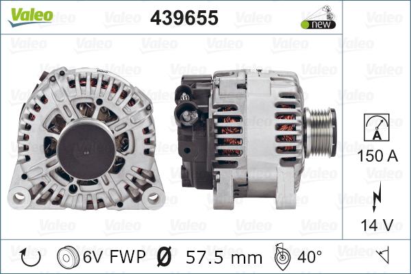 Valeo 439655 - Ģenerators autodraugiem.lv