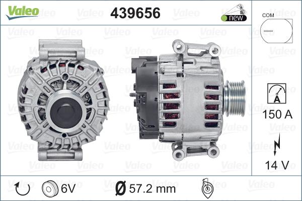 Valeo 439656 - Ģenerators autodraugiem.lv