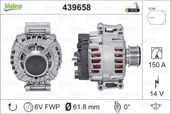 Valeo 439658 - Ģenerators autodraugiem.lv