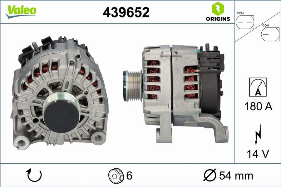 Valeo 439652 - Ģenerators autodraugiem.lv