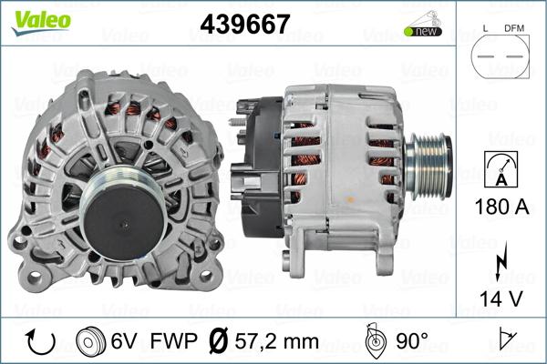 Valeo 439667 - Ģenerators autodraugiem.lv
