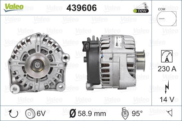 Valeo 439606 - Ģenerators autodraugiem.lv