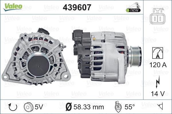 Valeo 439 607 - Ģenerators autodraugiem.lv