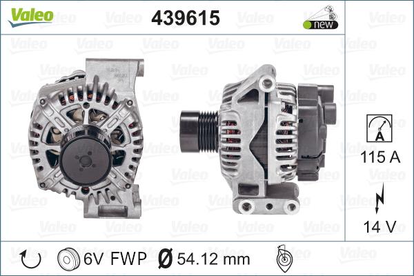 Valeo 439615 - Ģenerators autodraugiem.lv